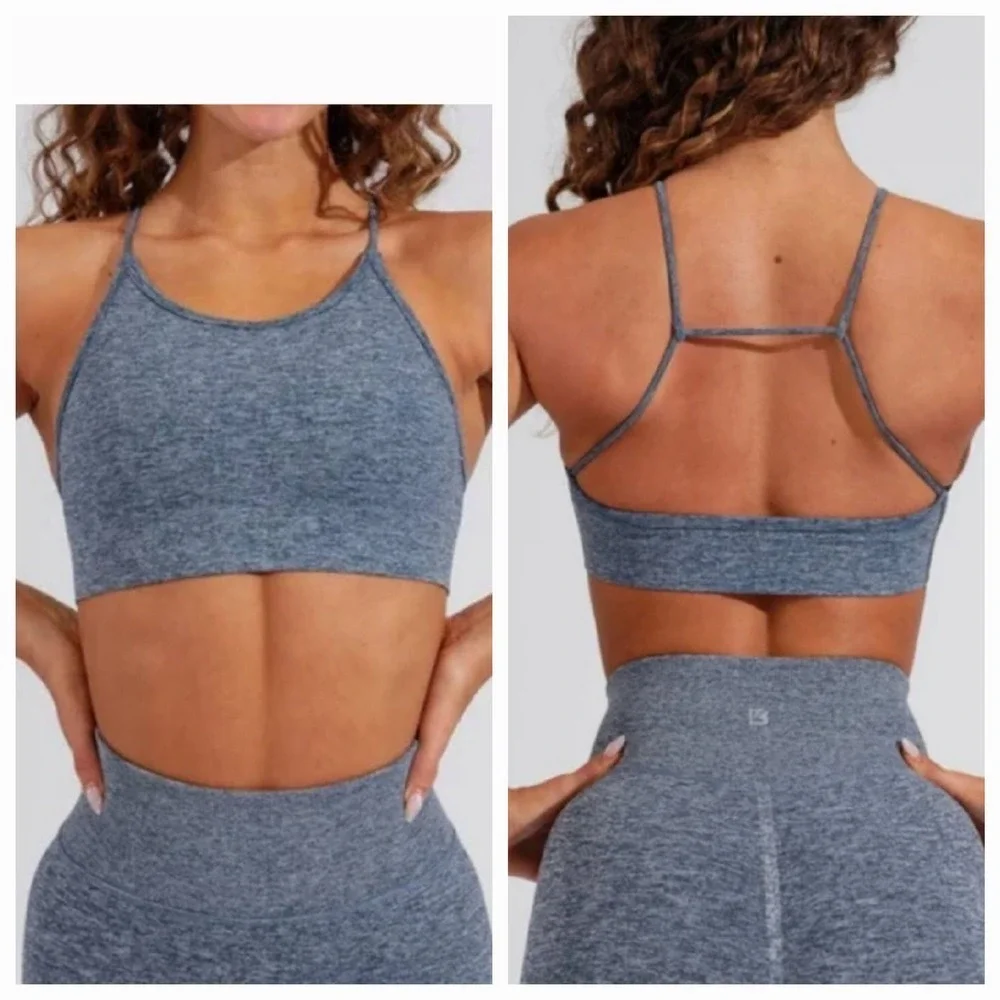 BuffBunny‎ Womens Resource Seamless Sports Bra Size XXS Blue